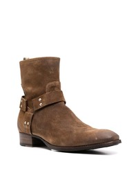 Bottines chelsea en daim marron Officine Creative