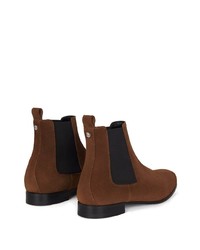 Bottines chelsea en daim marron Giuseppe Zanotti