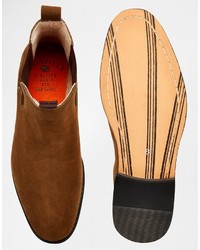 Bottines chelsea en daim marron Bellfield