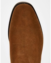 Bottines chelsea en daim marron Bellfield