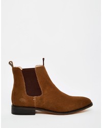 Bottines chelsea en daim marron Bellfield