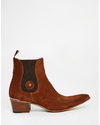 Bottines chelsea en daim marron Jeffery West