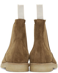 Bottines chelsea en daim marron Common Projects