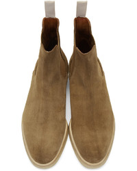 Bottines chelsea en daim marron Common Projects