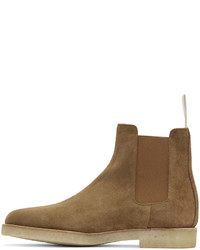 Bottines chelsea en daim marron Common Projects