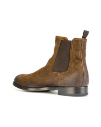 Bottines chelsea en daim marron Officine Creative