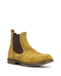 Bottines chelsea en daim moutarde Premiata