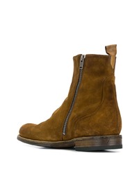 Bottines chelsea en daim moutarde Pantanetti