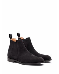 Bottines chelsea en daim noires Church's