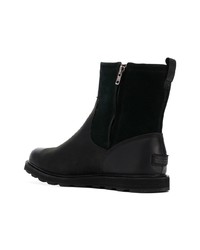 Bottines chelsea en daim noires Sorel