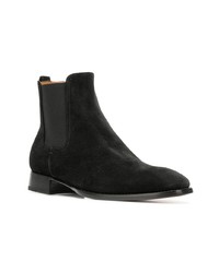 Bottines chelsea en daim noires Silvano Sassetti