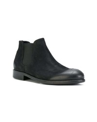 Bottines chelsea en daim noires Leqarant