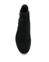 Bottines chelsea en daim noires Philipp Plein