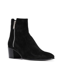 Bottines chelsea en daim noires Balmain