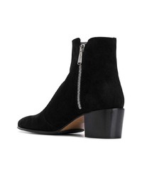 Bottines chelsea en daim noires Balmain