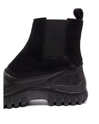 Bottines chelsea en daim noires Diemme