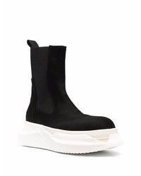 Bottines chelsea en daim noires Rick Owens