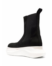 Bottines chelsea en daim noires Rick Owens