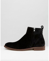 Bottines chelsea en daim noires Aldo