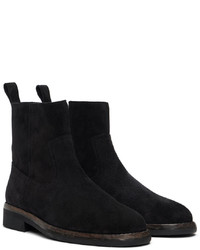 Bottines chelsea en daim noires Isabel Marant