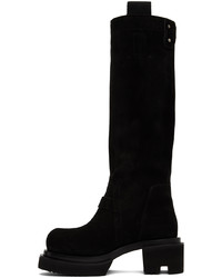 Bottines chelsea en daim noires Rick Owens