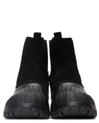 Bottines chelsea en daim noires Diemme