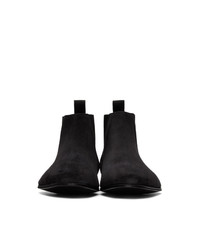 Bottines chelsea en daim noires Paul Smith