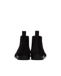 Bottines chelsea en daim noires Paul Smith