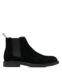 Bottines chelsea en daim noires BOSS