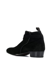 Bottines chelsea en daim noires Lidfort