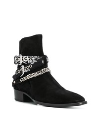 Bottines chelsea en daim noires Amiri