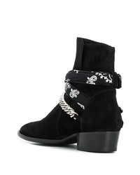 Bottines chelsea en daim noires Amiri