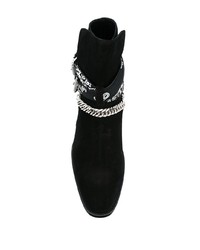 Bottines chelsea en daim noires Amiri