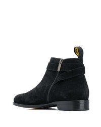 Bottines chelsea en daim noires Doucal's