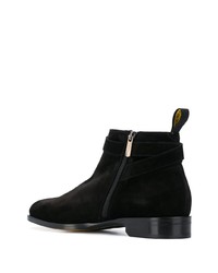 Bottines chelsea en daim noires Doucal's