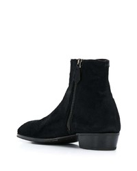 Bottines chelsea en daim noires Lidfort