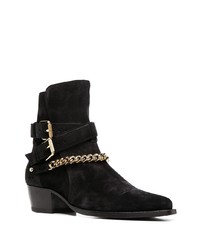 Bottines chelsea en daim noires Amiri