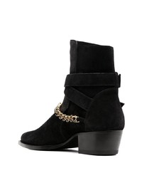 Bottines chelsea en daim noires Amiri