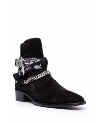 Bottines chelsea en daim noires Amiri