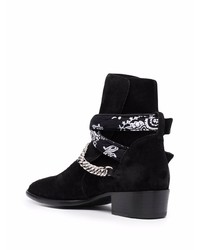 Bottines chelsea en daim noires Amiri