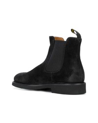 Bottines chelsea en daim noires Doucal's