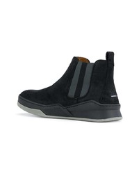 Bottines chelsea en daim noires Tommy Hilfiger