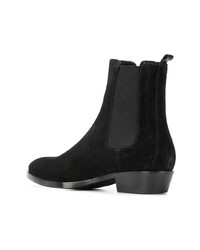 Bottines chelsea en daim noires Buttero