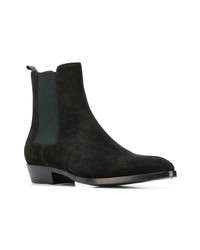 Bottines chelsea en daim noires Buttero