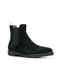 Bottines chelsea en daim noires Common Projects