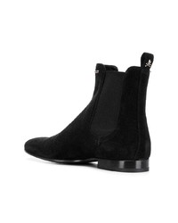 Bottines chelsea en daim noires Philipp Plein