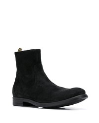 Bottines chelsea en daim noires Officine Creative