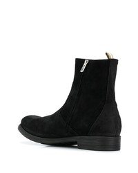 Bottines chelsea en daim noires Officine Creative