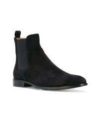 Bottines chelsea en daim noires Barbanera