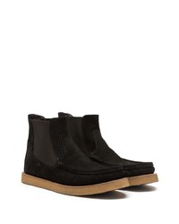 Bottines chelsea en daim noires Dolce & Gabbana